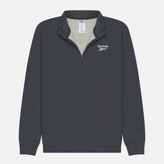 Мужская толстовка Reebok Identity Small Logo Fleece 1/4 Zip, цвет серый, размер S