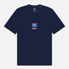 Мужская футболка Reebok Identity Badge, цвет синий, размер S
