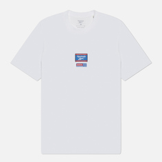 Мужская футболка Reebok Identity Badge, цвет белый, размер S