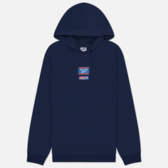 Мужская толстовка Reebok Identity Badge Hoodie, цвет синий, размер S