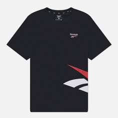 Мужская футболка Reebok Identity Cross Check, цвет чёрный, размер S