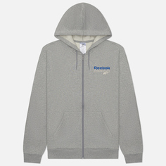 Мужская толстовка Reebok Identity Brand Proud Full-Zip Hoodie, цвет серый, размер S