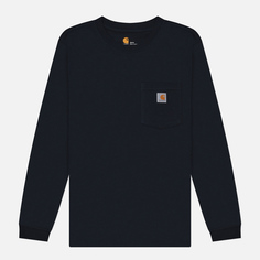 Женский лонгслив Carhartt Loose Fit Heavyweight Pocket, цвет синий, размер XS