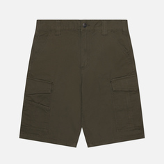 Мужские шорты Carhartt Rugged Flex Relaxed Fit Canvas Cargo Work, цвет оливковый, размер 28