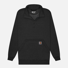 Мужская толстовка Carhartt Loose Fit Midweight Quarter-Zip Mock-Neck, цвет серый, размер S
