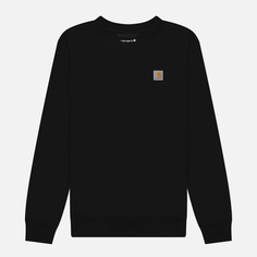 Женская толстовка Carhartt Relaxed Fit Midweight French Terry, цвет чёрный, размер S
