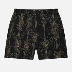 Мужские шорты maharishi Dragon Bamboo Swim, цвет чёрный, размер S