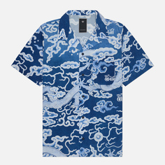Мужская рубашка maharishi Cloud Dragon Camp Collar, цвет синий, размер S