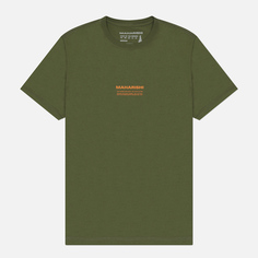 Мужская футболка maharishi 30th Anniversary Aum, цвет оливковый, размер S
