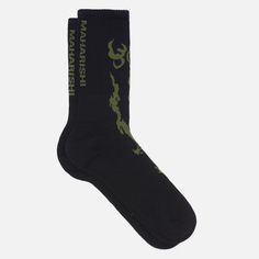 Комплект носков maharishi Bonsai Dragon Sports 3-Pack, цвет чёрный, размер 41-45 EU