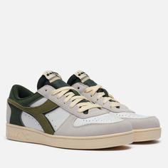 Кроссовки Diadora Magic Basket Low Suede Leather, цвет белый, размер 36.5 EU