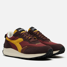 Кроссовки Diadora Race Suede SW, цвет бордовый, размер 38 EU