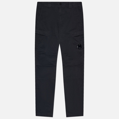 Мужские брюки C.P. Company Stretch Sateen Ergonomic Lens Zip Cargo, цвет чёрный, размер 46