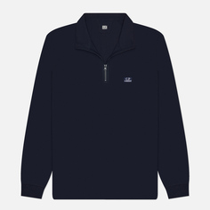 Мужской лонгслив C.P. Company Strech Piquet Zipped Polo, цвет синий, размер S