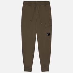 Мужские брюки C.P. Company Brushed And Emerized Diagonal Fleece Cargo, цвет коричневый, размер S