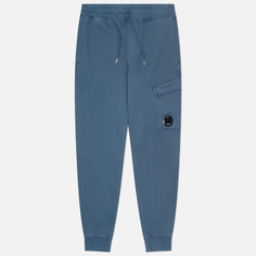 Мужские брюки C.P. Company Brushed And Emerized Diagonal Fleece Cargo, цвет голубой, размер S