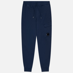 Мужские брюки C.P. Company Brushed And Emerized Diagonal Fleece Cargo, цвет синий, размер S
