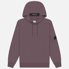 Мужская толстовка C.P. Company Diagonal Raised Fleece Lens Adjustable Hoodie, цвет фиолетовый, размер S
