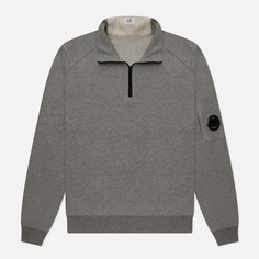 Мужская толстовка C.P. Company Light Fleece Half Zipped Garment Dyed, цвет серый, размер S