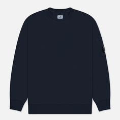 Мужская толстовка C.P. Company Brushed And Emerized Diagonal Fleece Lens Crew Neck, цвет синий, размер S