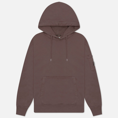Мужская толстовка C.P. Company Brushed And Emerized Diagonal Fleece Lens Hoodie, цвет фиолетовый, размер S