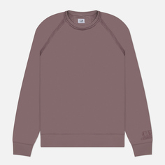 Мужская толстовка C.P. Company Light Fleece Logo Crew Neck, цвет фиолетовый, размер S