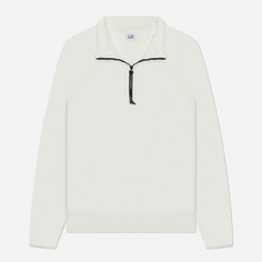 Мужская толстовка C.P. Company Light Fleece Half Zipped Regular Fit, цвет белый, размер S