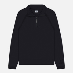 Мужская толстовка C.P. Company Light Fleece Half Zipped Regular Fit, цвет чёрный, размер S