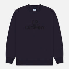Мужская толстовка C.P. Company Bold Logo Crew Neck, цвет фиолетовый, размер S