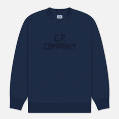 Мужская толстовка C.P. Company Bold Logo Crew Neck, цвет синий, размер S