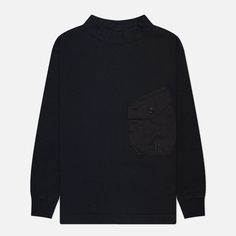Мужская толстовка C.P. Company Mixed Funnel Neck, цвет чёрный, размер S