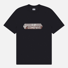 Мужская футболка C.P. Company 30/1 3D Logo, цвет чёрный, размер S
