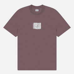 Мужская футболка C.P. Company 30/1 Small Logo Label, цвет фиолетовый, размер S