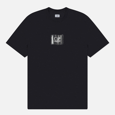 Мужская футболка C.P. Company 30/1 Small Logo Label, цвет чёрный, размер S