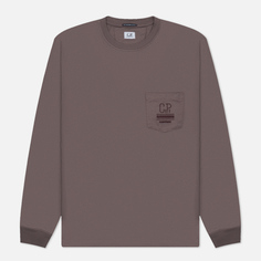 Мужской лонгслив C.P. Company Mercersized 30/2 Jersey Twisted Pocket, цвет фиолетовый, размер S