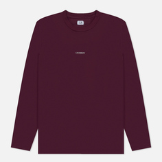Мужской лонгслив C.P. Company Brushed Jersey Logo, цвет фиолетовый, размер S