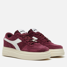 Женские кроссовки Diadora Magic Bold Suede, цвет бордовый, размер 36.5 EU