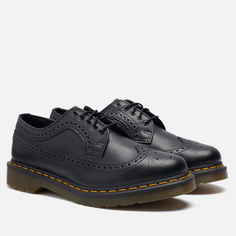 Мужские ботинки Dr. Martens 3989 Yellow Stitch Smooth, цвет чёрный, размер 40 EU