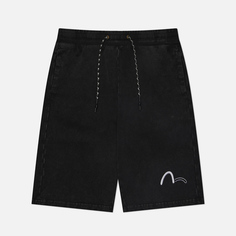Мужские шорты Evisu Evisukuro Brush, цвет чёрный, размер S