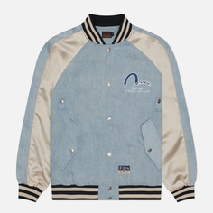 Мужская куртка бомбер Evisu Embroidered Panda Print Souvenir, цвет синий, размер S