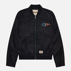 Мужская куртка бомбер Evisu Godhead Polariod Print, цвет чёрный, размер S