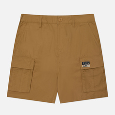 Мужские шорты Evisu Logo Flag Print, цвет бежевый, размер 30