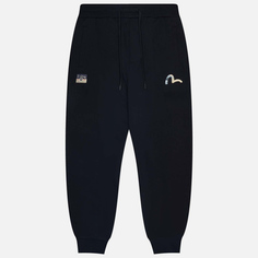 Мужские брюки Evisu Seagull & Wave Daicock Print, цвет чёрный, размер S