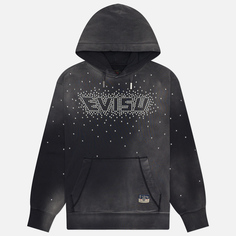 Мужская толстовка Evisu Hot-Fix Evisu Logo Hoodie, цвет чёрный, размер S