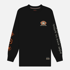 Мужской лонгслив Evisu Seagull Printed, цвет чёрный, размер S