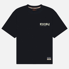 Мужская футболка Evisu Print Applique Seagull Print, цвет чёрный, размер S