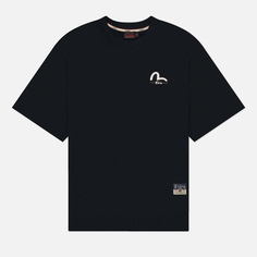 Мужская толстовка Evisu The Great Wave & Seagull Print, цвет чёрный, размер S