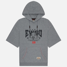 Мужская толстовка Evisu GodHead Print Embroidered, цвет серый, размер S