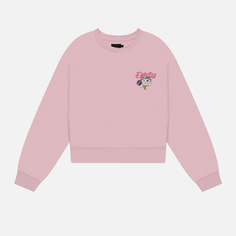Женская толстовка Evisu Fortune Cat Printed Cropped, цвет розовый, размер XS