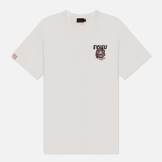 Женская футболка Evisu Daruma Embroidered Badge Boyfriend, цвет белый, размер XS